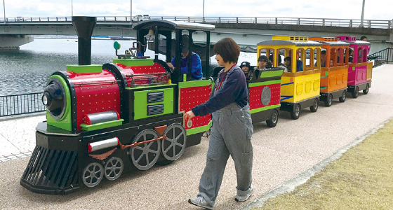 トレインで各ポイントを走行